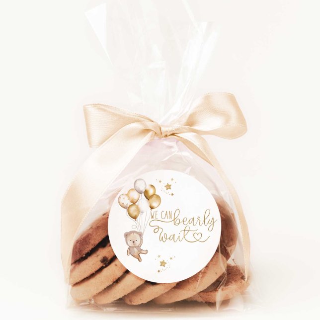 Sticker Rond Décoration de faveur de Baby Shower Nous pouvons à (Créateur téléchargé)