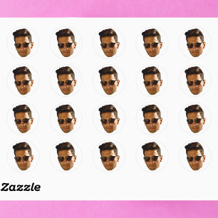 Sticker Rond Décoration personnalisée de fête de bachelorette a