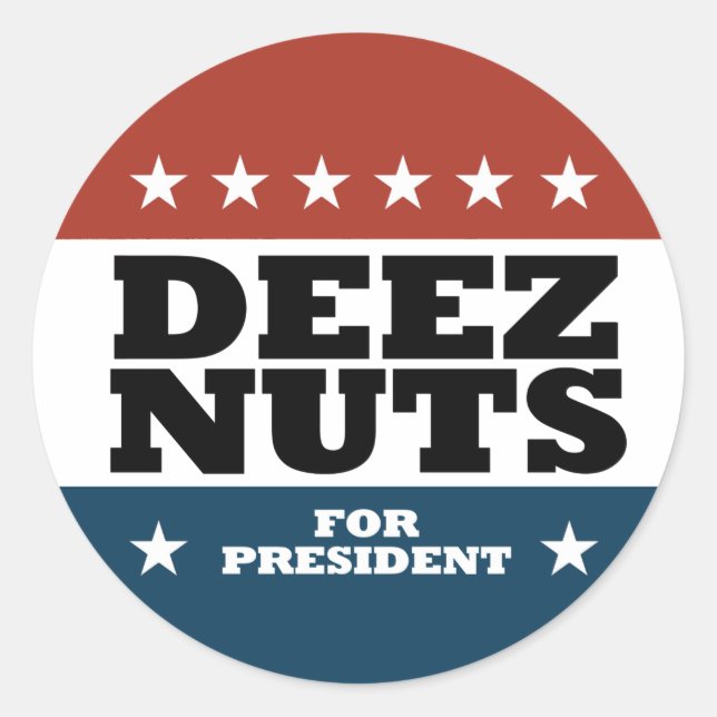 Sticker Rond Deez Nuts 2024 (Devant)