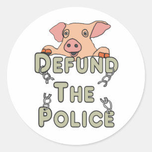 Sticker Rond Défendre La Police