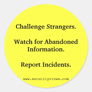 Sticker Rond Défendre les étrangers.