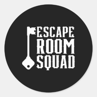 Sticker Rond Défi Jeu Verrouillé Salle d'évasion Squad Mystère