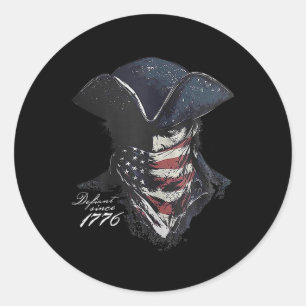 Sticker Rond Défiant Depuis 1776