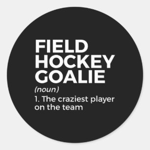 Sticker Rond Définition de goéland de hockey de terrain Hommes 