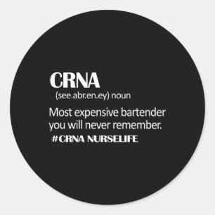 Sticker Rond Définition de l'Crna Semaine de l'Crna