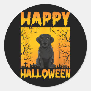 Sticker Rond Déguisement Halloween Hommes Femmes Enfants Drôle