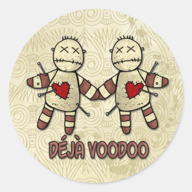 Sticker Rond deja voodoo (Devant)