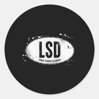 Sticker Rond Delaware plus lent 2