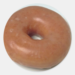 Sticker Rond Délicieuse pâte à beignets glacés