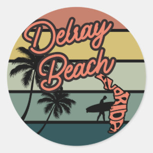 Sticker Rond Delray Beach, Floride