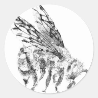 Sticker Rond Démangeaison d'abeilles