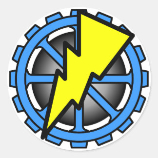 Sticker Rond Démarrer l'autocollant