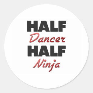 Sticker Rond Demi-danseuse Demi-Ninja