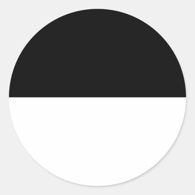 Sticker Rond Demi noir (Devant)