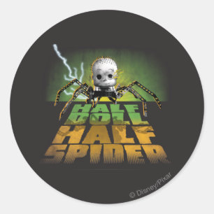 Sticker Rond Demi poupée demi-araignée
