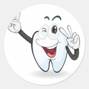 Sticker Rond dent