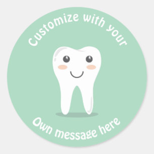 Sticker Rond Dent