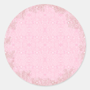 Sticker Rond Dentelle de chouette et de luciole