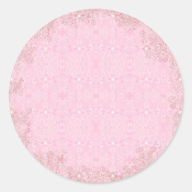 Sticker Rond Dentelle de chouette et de luciole (Devant)