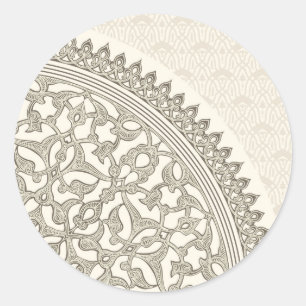 Sticker Rond dentelle de style arabe