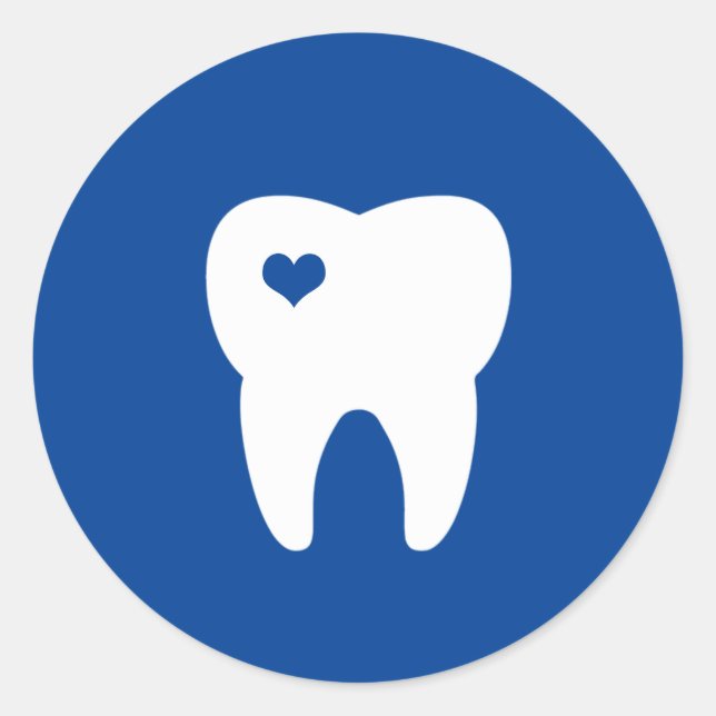 Sticker Rond Dentiste hygiéniste dentaire (Devant)