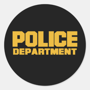 Sticker Rond Département de police