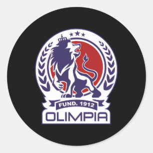 Sticker Rond Deportivo Olimpia Club Supporter Fan Honduras Hond