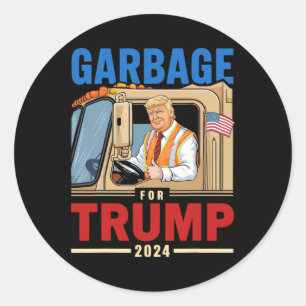 Sticker Rond Dépouille Pour Trump 2024 Élection Fière D'Être Ga