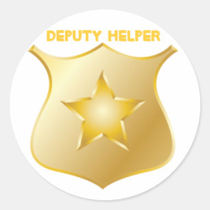 Sticker Rond Député Helper Badge