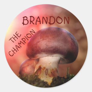 Sticker Rond Der Campion mit dem Champignon