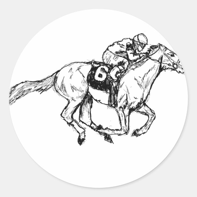 Sticker Rond Derby Me Kentucky (Devant)