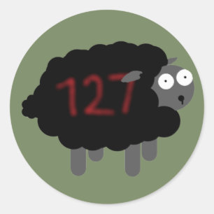Sticker Rond Dériver le mouton