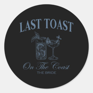 Sticker Rond Dernier Toast Sur La Côte Le Bride Beach Bachelore