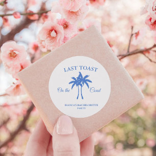 Sticker Rond Dernière Toast sur la Côte Fête de Week-end de Dem