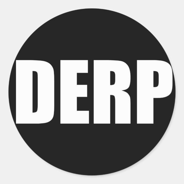 STICKER ROND DERP (Devant)