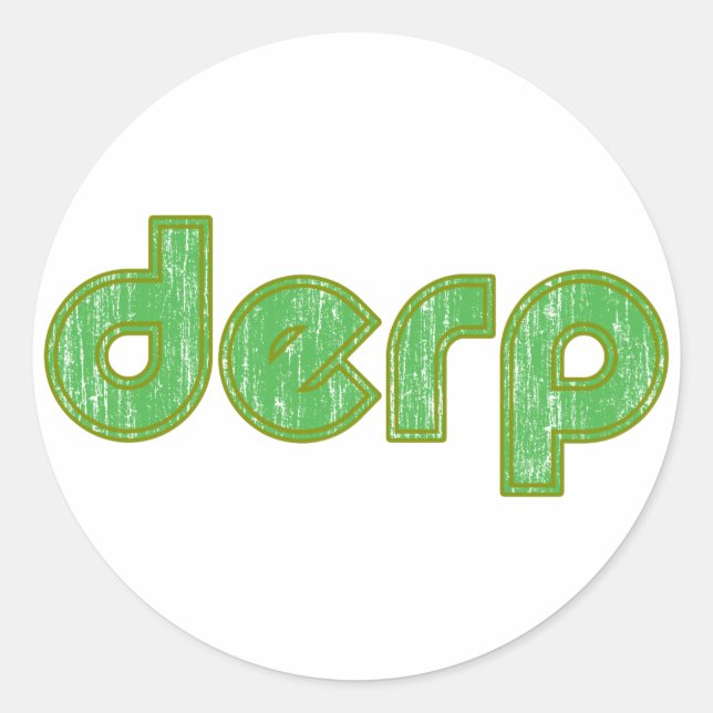 Sticker Rond Derp 2 (Devant)