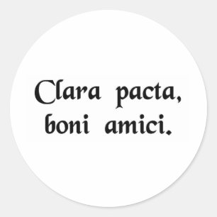 Sticker Rond Des accords clairs, de bons amis