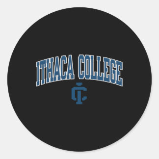 Sticker Rond Des Bombardiers Ithaca Arrivent Sur Gris