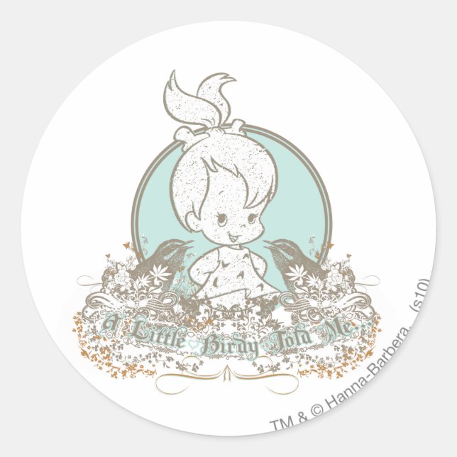 Sticker Rond Des Cailloux Un Peu Birmans M'A Dit (Devant)