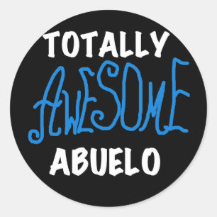 Sticker Rond Des tee-shirts et des cadeaux Abuelo absolument gé