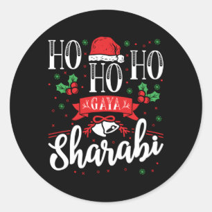Sticker Rond Desi Indian Punjabi Ho Ho Ho Gaya Sharabi