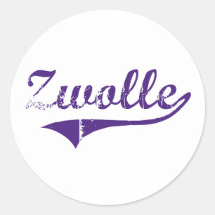 Sticker Rond Design classique de Zwolle Louisiana