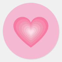 Design Coeur rose Gradient - Pastel Pink Love Sign