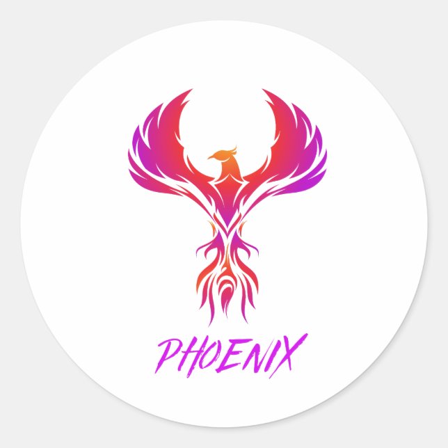 Sticker Rond design des stimulateurs phoenix (Devant)