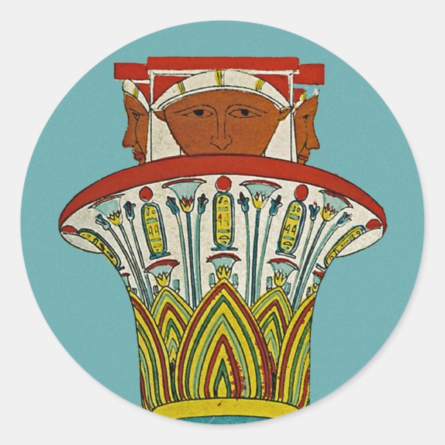 Sticker Rond Design égyptien #3 à Emporio Moffa (Devant)