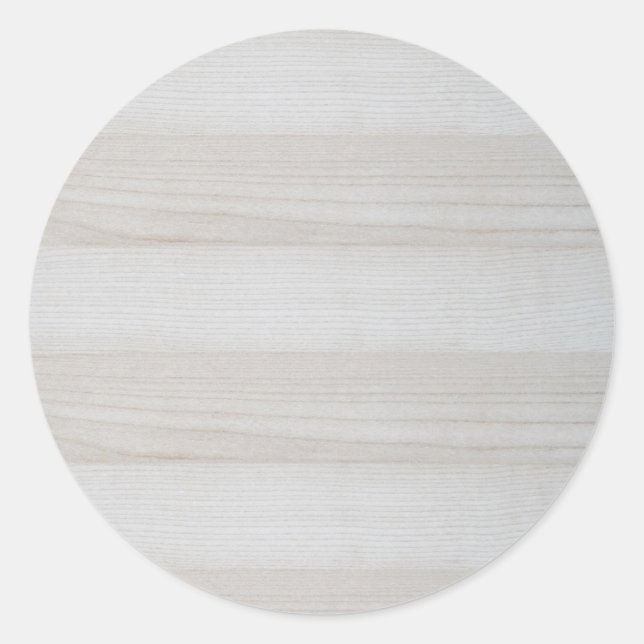 Sticker Rond Design élégant Nature Blank Wood Modèle tendance (Devant)