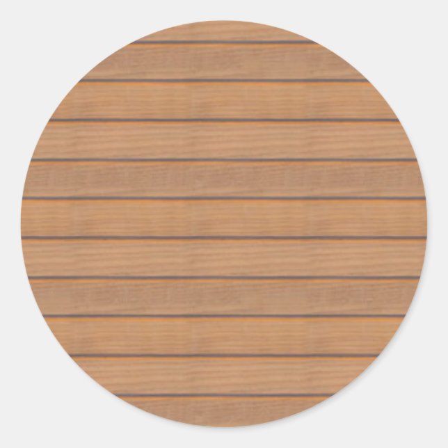 Sticker Rond Design élégant tendance Nature Blank Wood Modèle (Devant)
