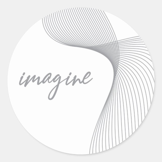 Sticker Rond Design graphique moderne, simple et élégant d'Imag (Devant)