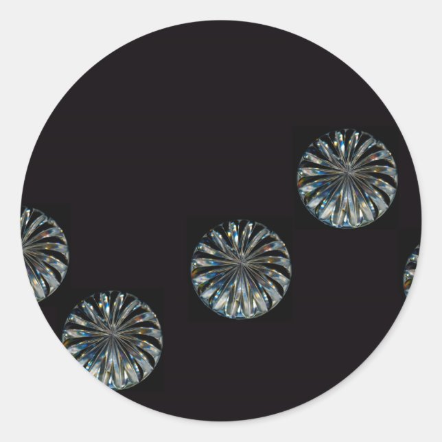 Sticker Rond Design irlandais - La collection Crystal (Devant)