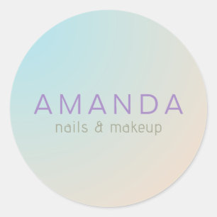 Sticker Rond Design moderne dans un style minimaliste